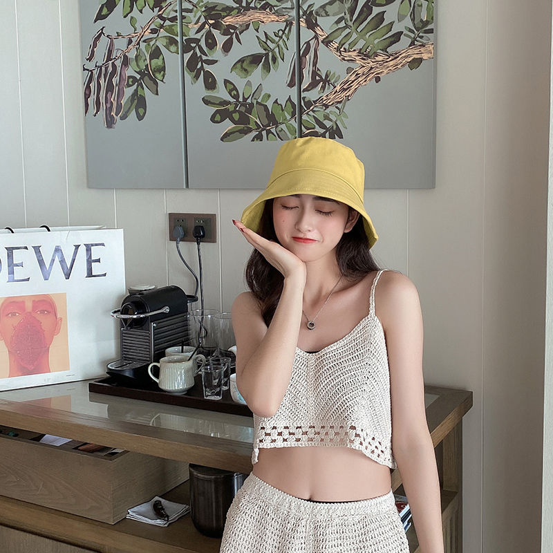 Fisherman hat women's summer all-match sun hat 2023 new face-covering sun hat anti-ultraviolet spring and autumn sun hat