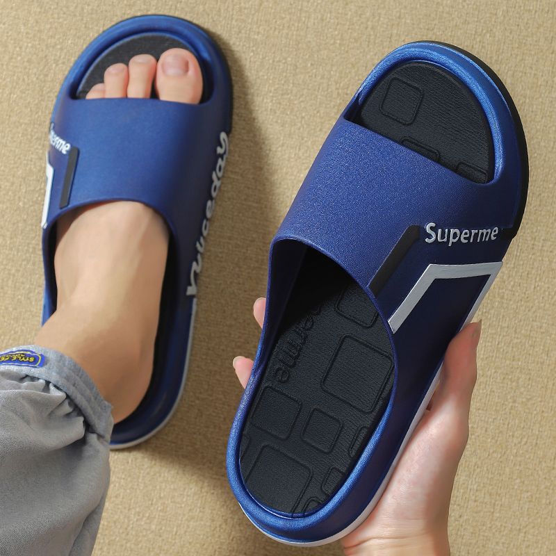 Big children's slippers summer boys and boys non-slip home home outdoor trendy children's thick-soled outerwear sandals and slippers for men