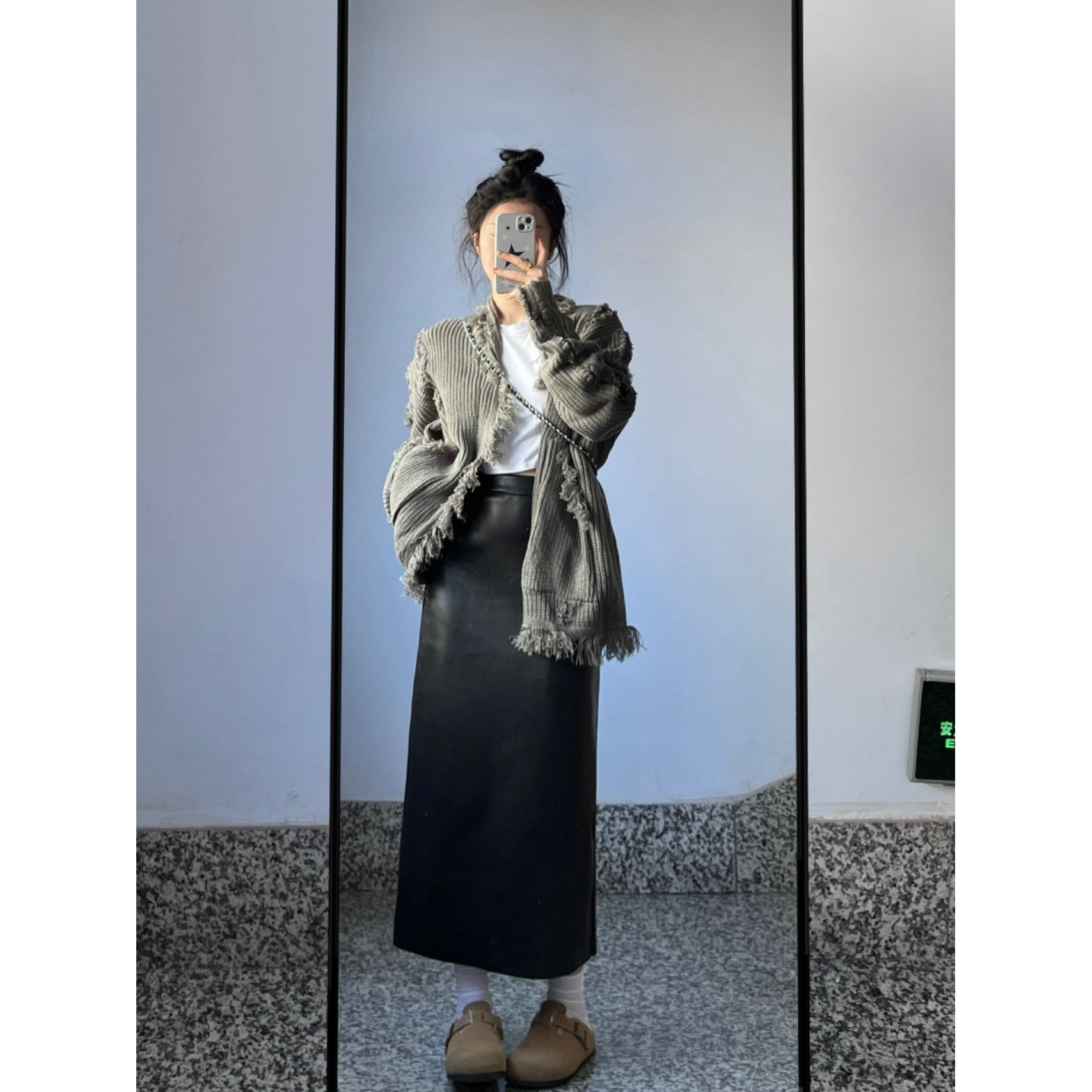 Lazy wind sweater jacket women  spring new ins Korean style loose and thin fringed knitted cardigan