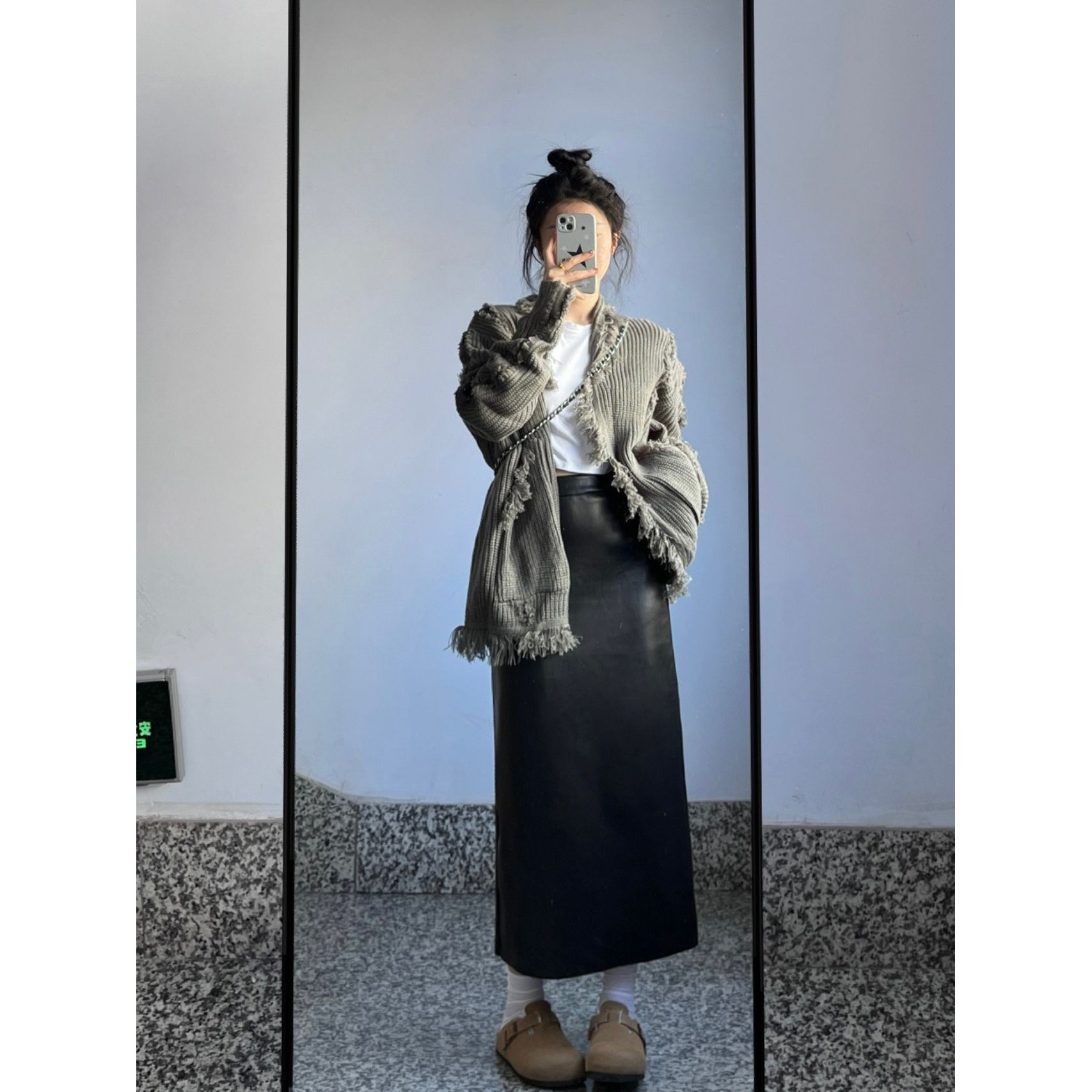 Lazy wind sweater jacket women  spring new ins Korean style loose and thin fringed knitted cardigan