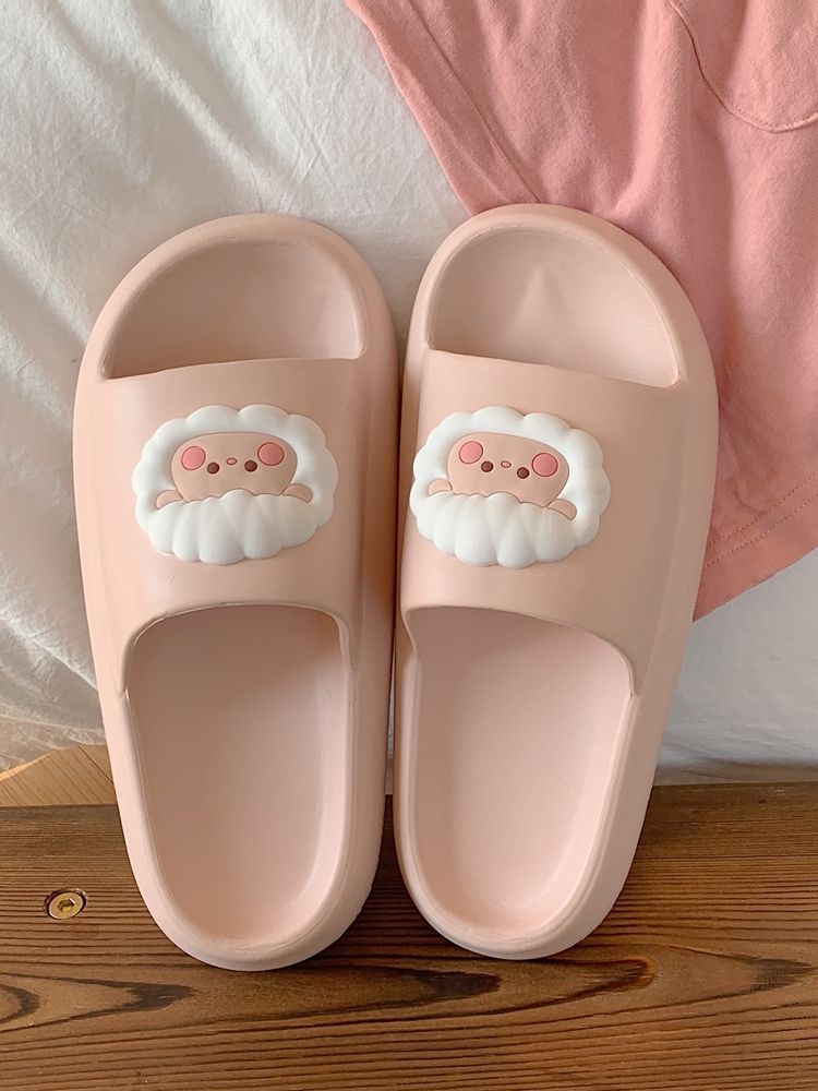 Thin strips cute cartoon lamb home thick-soled sandals and slippers summer fashion men and women lightweight non-slip slippers