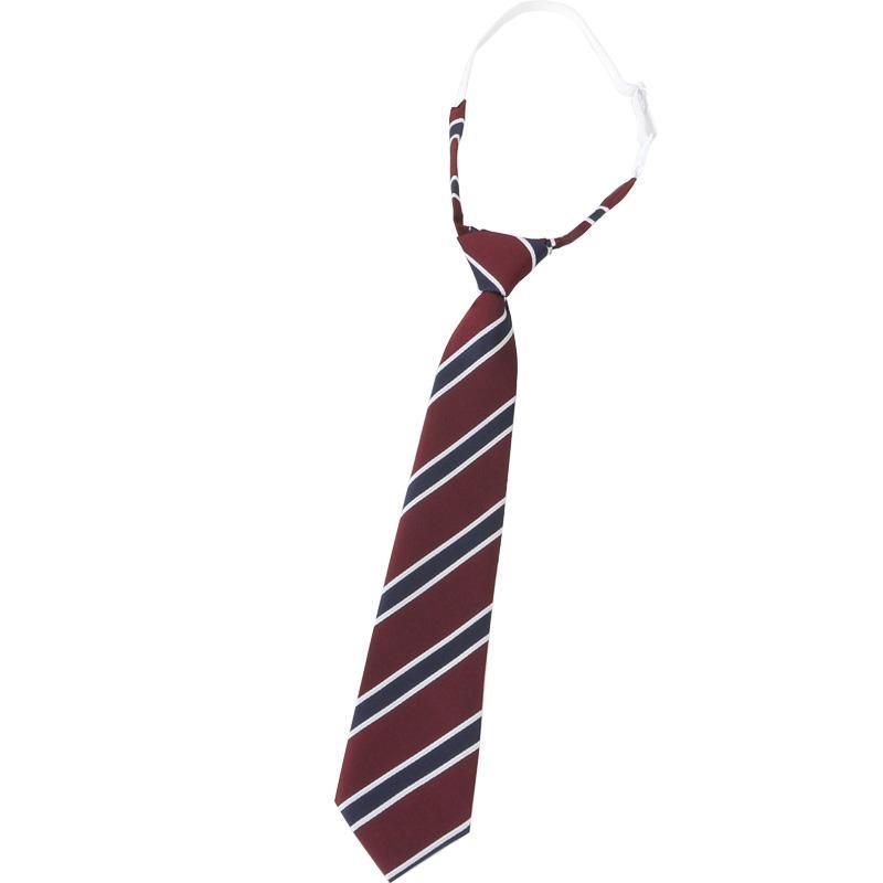懒人免打结jk领带女棕色日系学生学院风酒红色dk衬衫装饰小领带