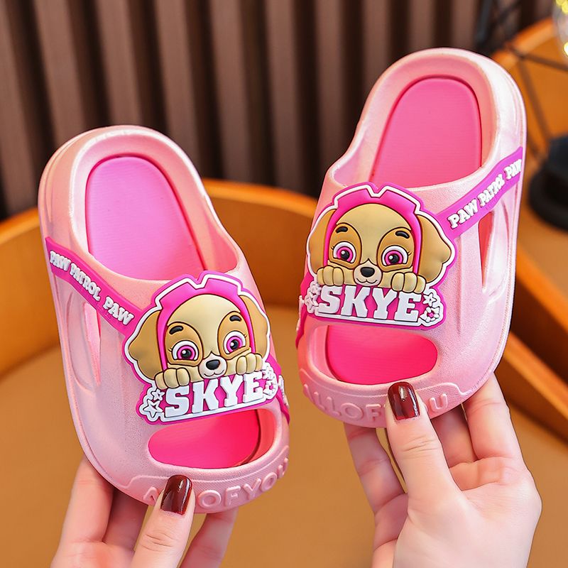 Paw Paw Team Children's Slippers Summer Boys and Children Bath Bathroom Non-Slip Slippers for Middle and Large Children Girls Baby Sandals