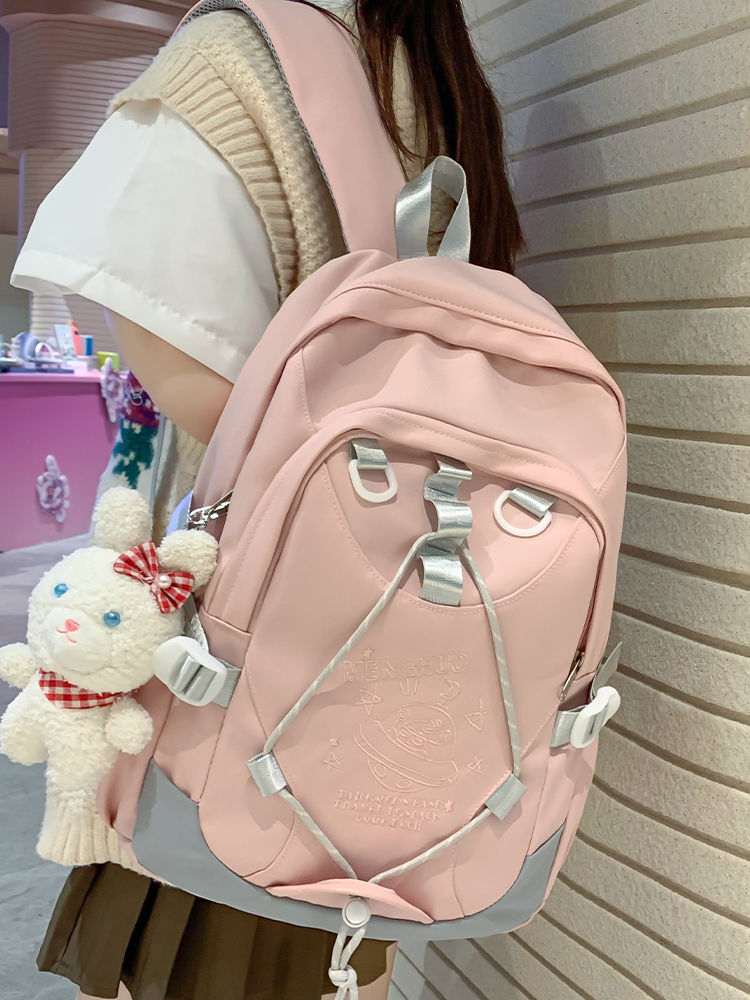 書包女大學生韓版原創小眾高中生大容量雙肩包女初中生潮牌背包女