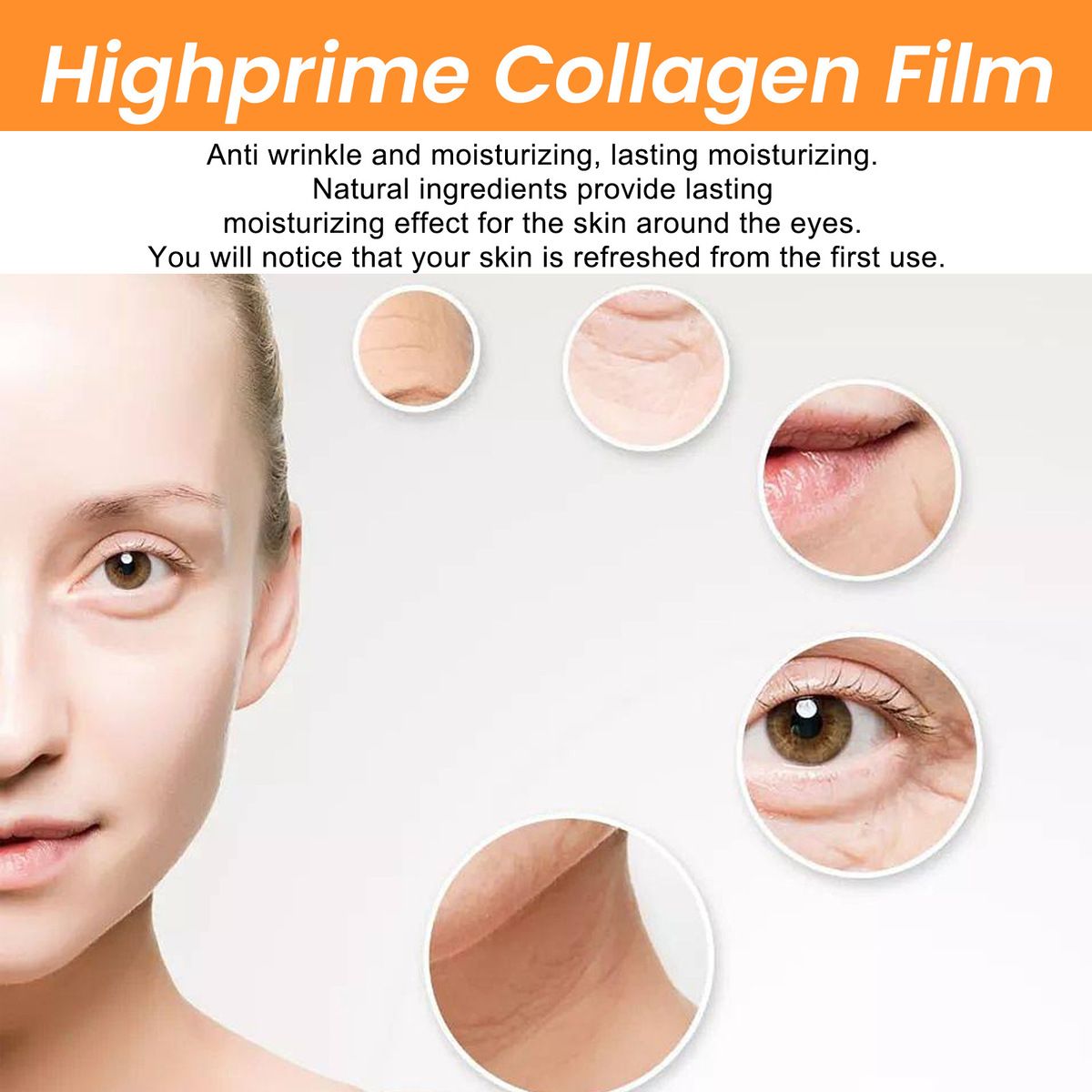 Benda per occhi con custodia per maschera facciale solubile in acqua al collagene EELHOE_voghion.com