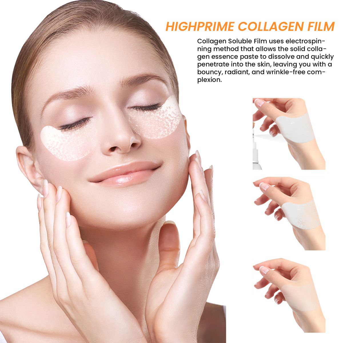 Benda per occhi con custodia per maschera facciale solubile in acqua al collagene EELHOE_voghion.com