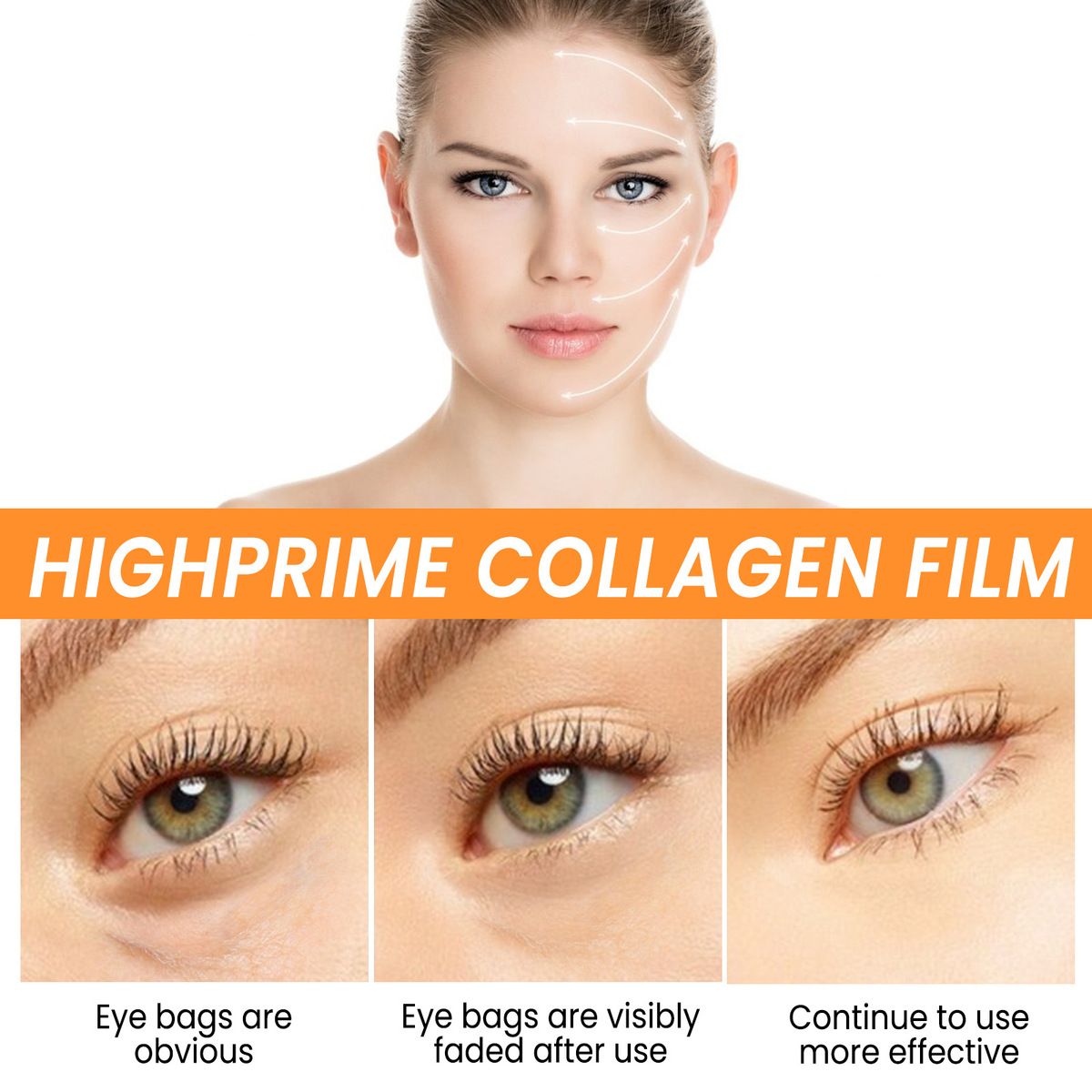 Benda per occhi con custodia per maschera facciale solubile in acqua al collagene EELHOE_voghion.com