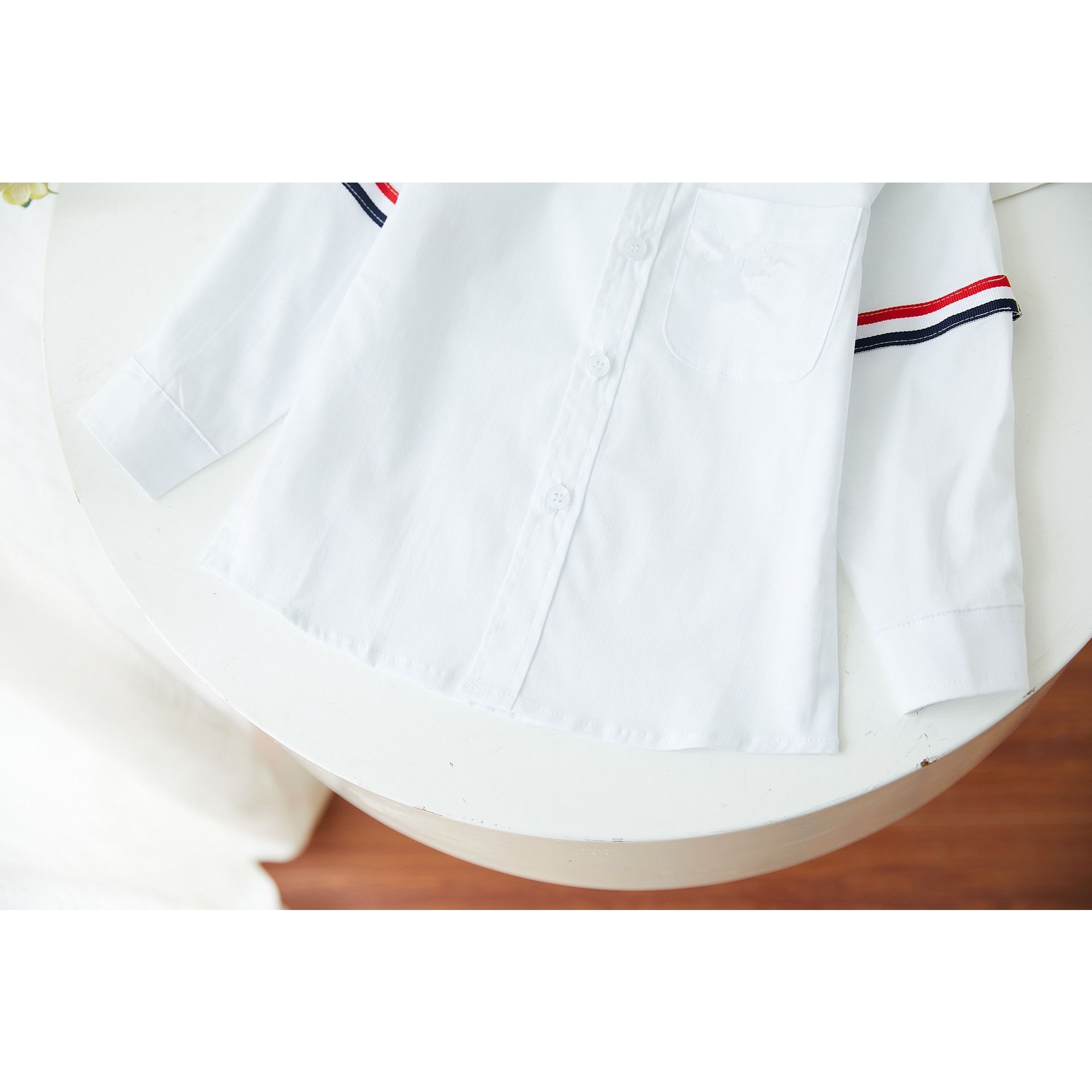 2023春秋童装 新品儿童长袖衬衣男童礼服白色衬衫韩版学院风衬衣