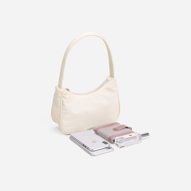 Summer niche design soft surface lightweight simple nylon cloth bag underarm bag  new portable shoulder bag