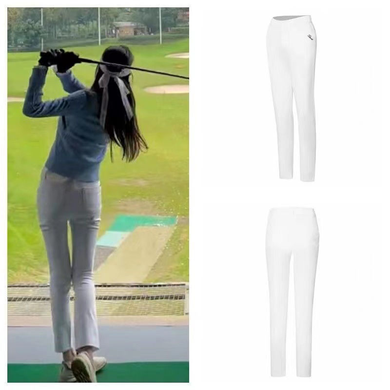 23 golf clothing women's trousers elastic slim sports casual pants spring and summer quick-drying breathable pants