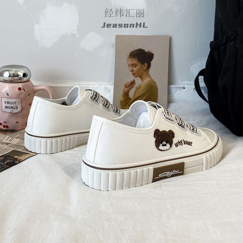 鞋子ins女泫雅新款百搭女学生韩版小众设计感帆布鞋板鞋潮鞋