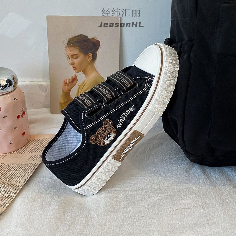 鞋子ins女泫雅新款百搭女学生韩版小众设计感帆布鞋板鞋潮鞋