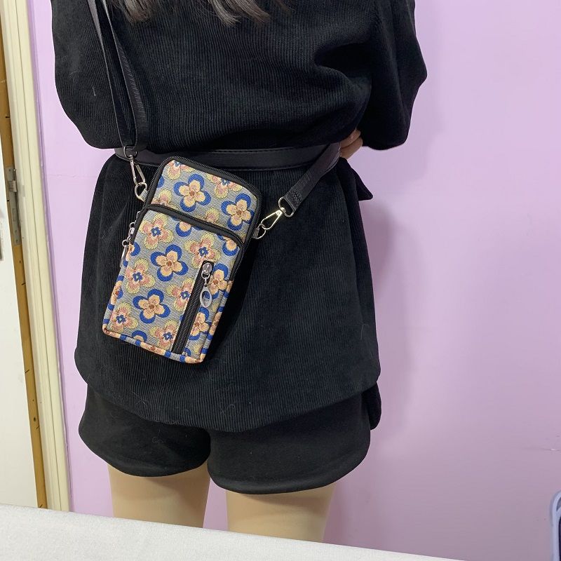 New mobile phone bag, women's crossbody bag, shoulder bag, mini bag, mom's neck hanging, mobile phone, zero wallet, trendy lady