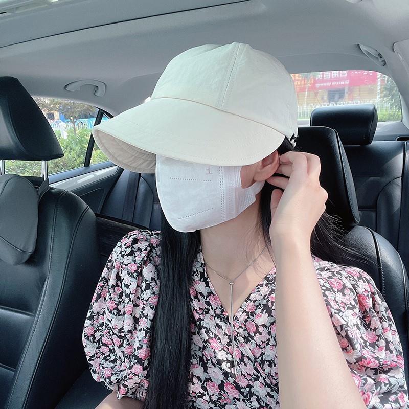 Zhao Lusi upgrades the same style fisherman's hat without makeup for women's summer UV protection UV sunshade quick-drying peaked cap