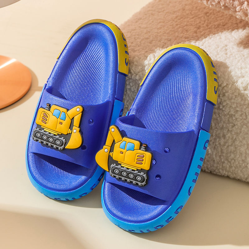 儿童拖鞋男童夏季一体成型浴室洗澡防滑宝宝卡通小中童男孩凉拖鞋