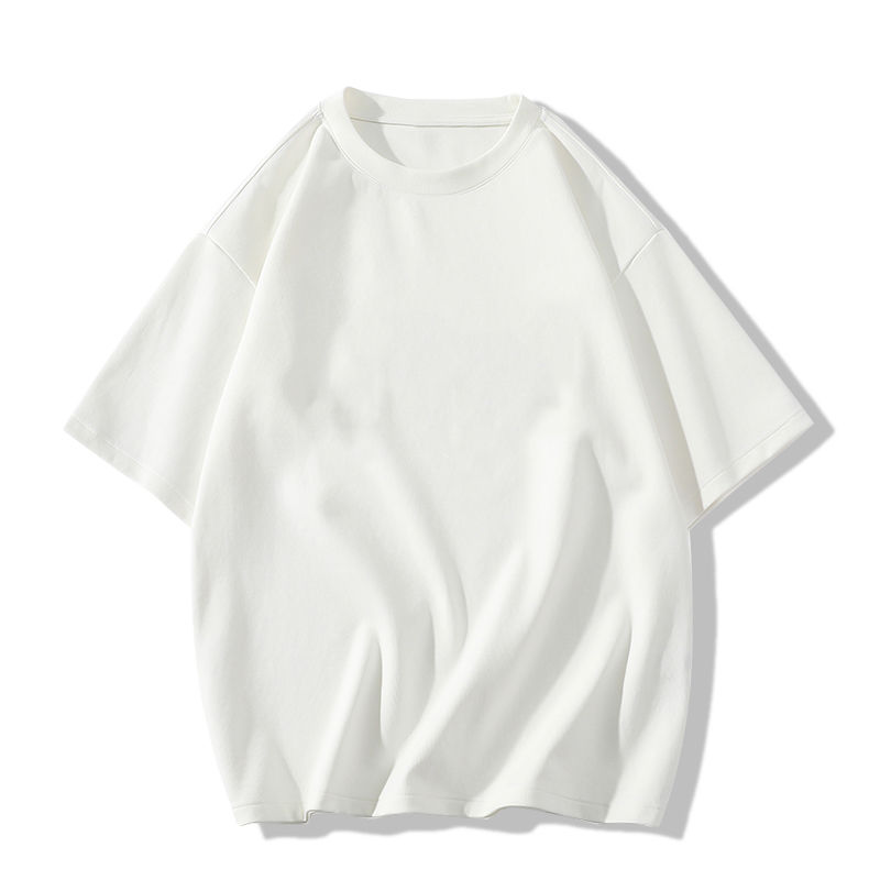 T-shirt top  summer new Korean style fashion slim round neck tie drawstring letter print short-sleeved pullover