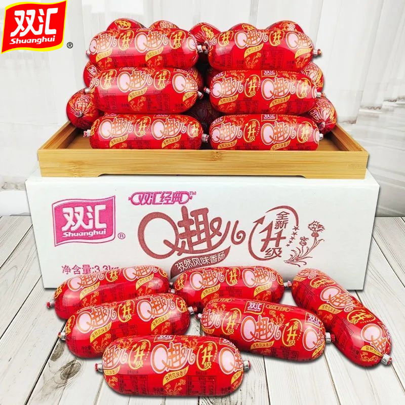 [New Arrival] Shuanghui Q Fun Sausage 100g*30 FCL Ham Sausage Wholesale Mushroom Cumin Sausage Snacks