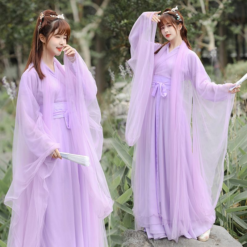 古装女影视日常改良古风仙侠服cos仙女套装春秋古典舞蹈表演服装