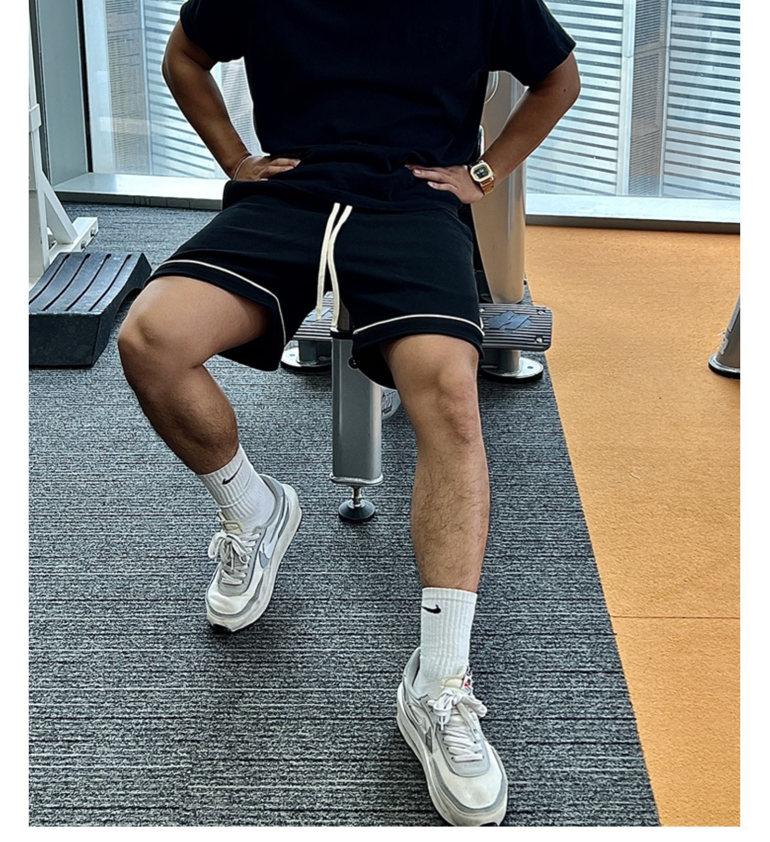 American style motion shorts Bodybuilding Quarter pants Squat run quick-drying Soccer pants Basketball train trousers man summer tide