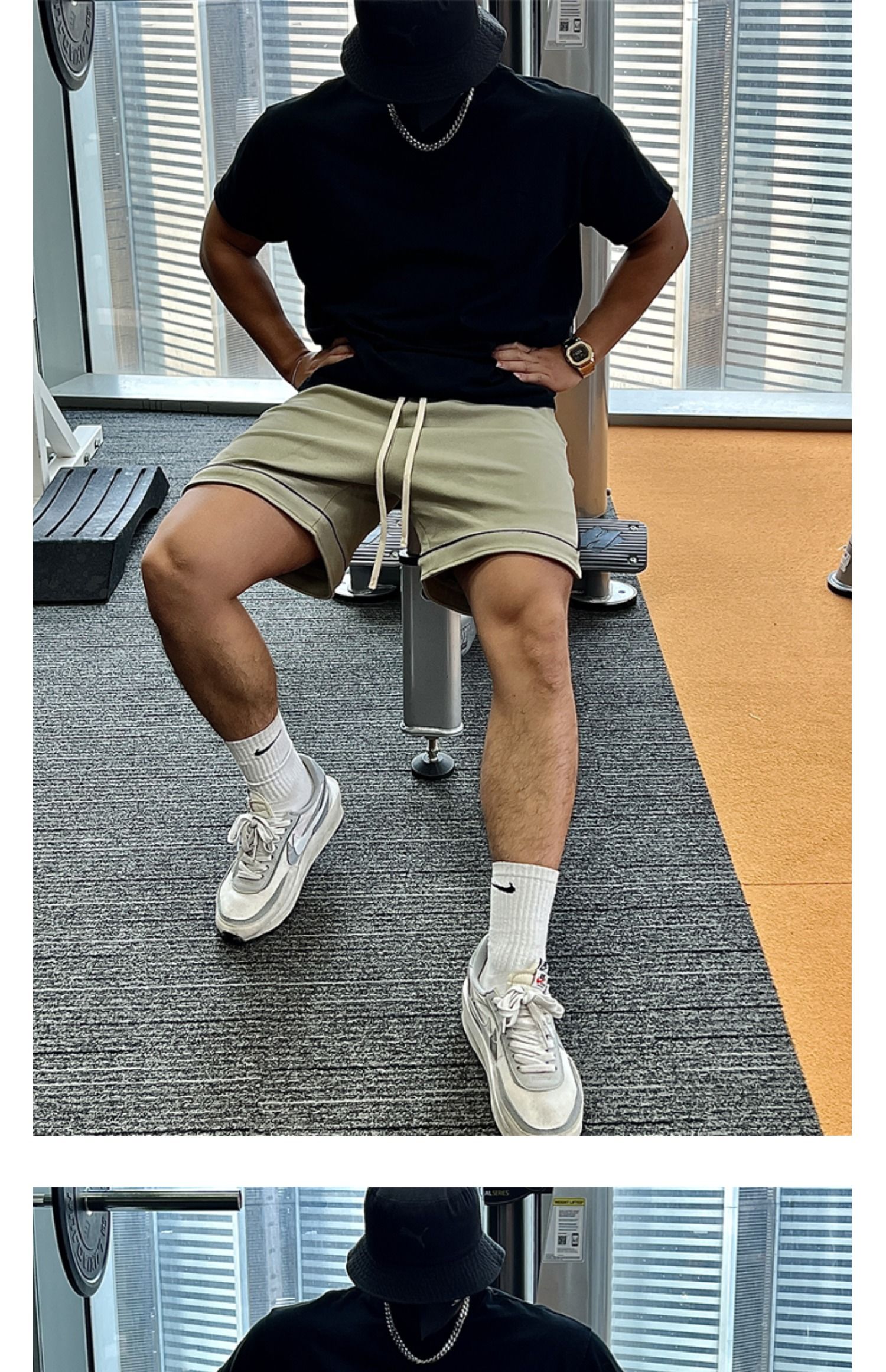American style motion shorts Bodybuilding Quarter pants Squat run quick-drying Soccer pants Basketball train trousers man summer tide