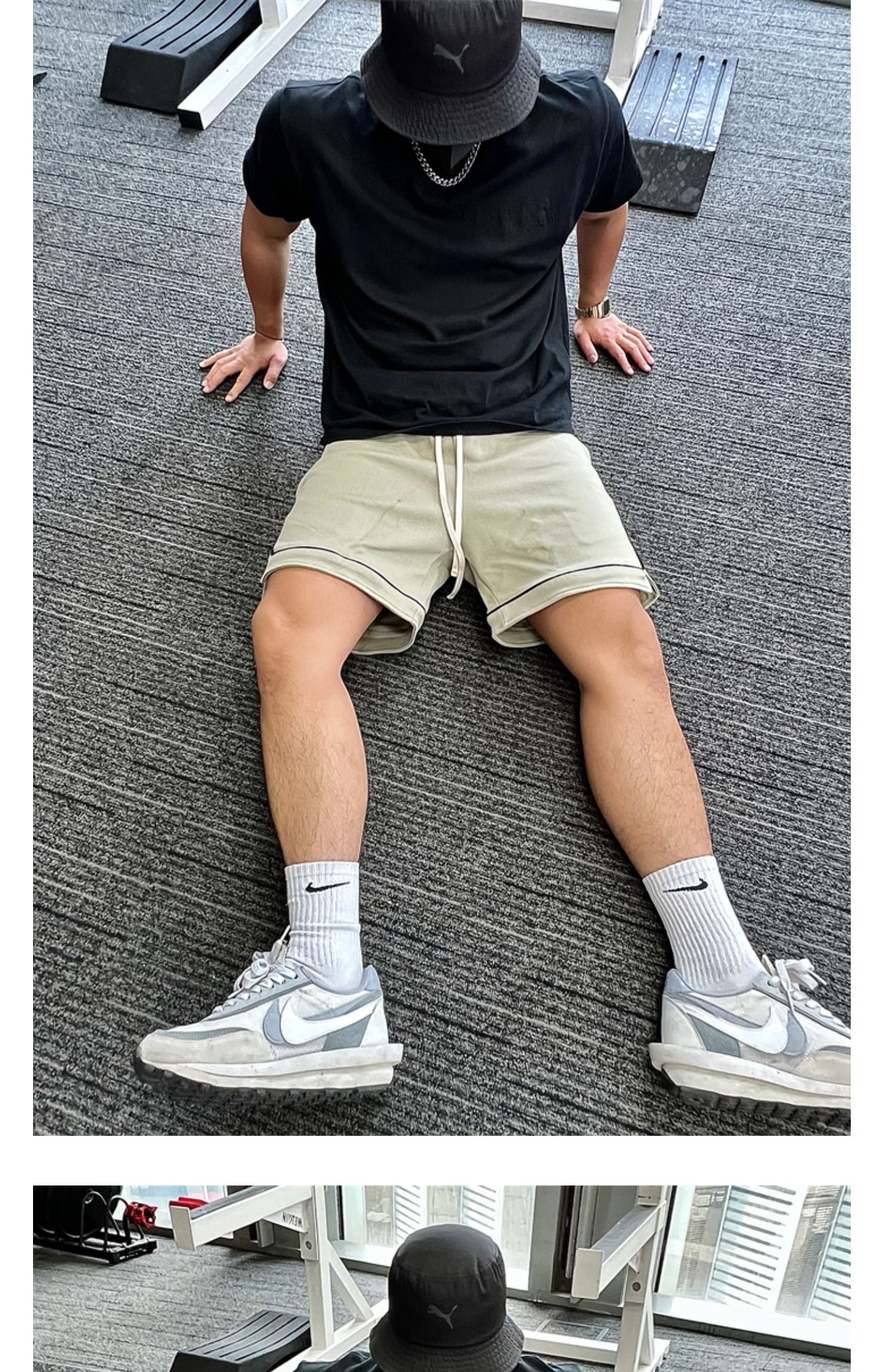American style motion shorts Bodybuilding Quarter pants Squat run quick-drying Soccer pants Basketball train trousers man summer tide