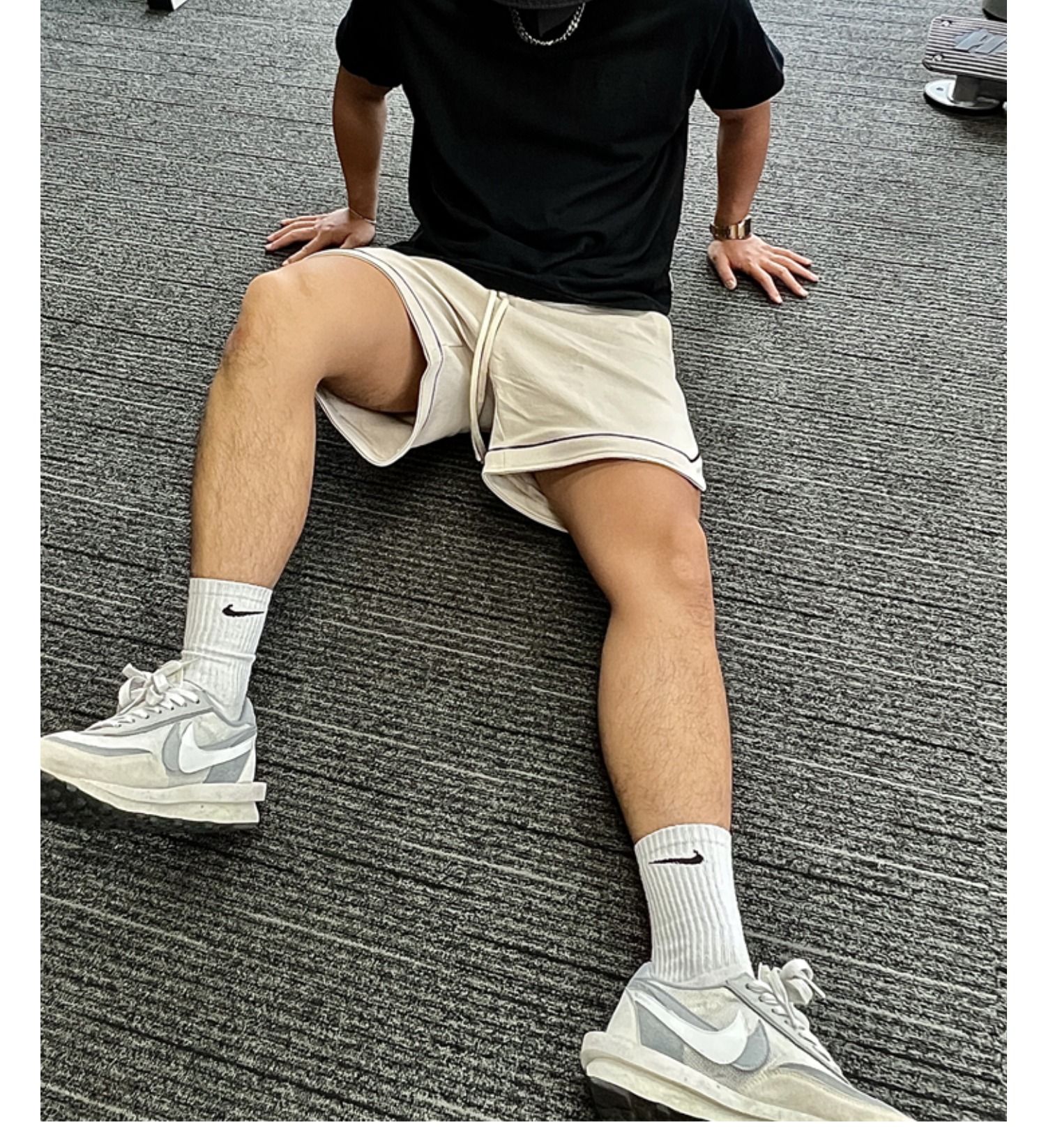 American style motion shorts Bodybuilding Quarter pants Squat run quick-drying Soccer pants Basketball train trousers man summer tide