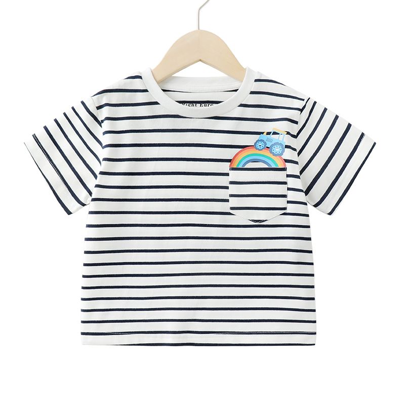 右欧男童短袖T恤夏装新款童装儿童宝宝小童半袖上衣1岁3夏季潮