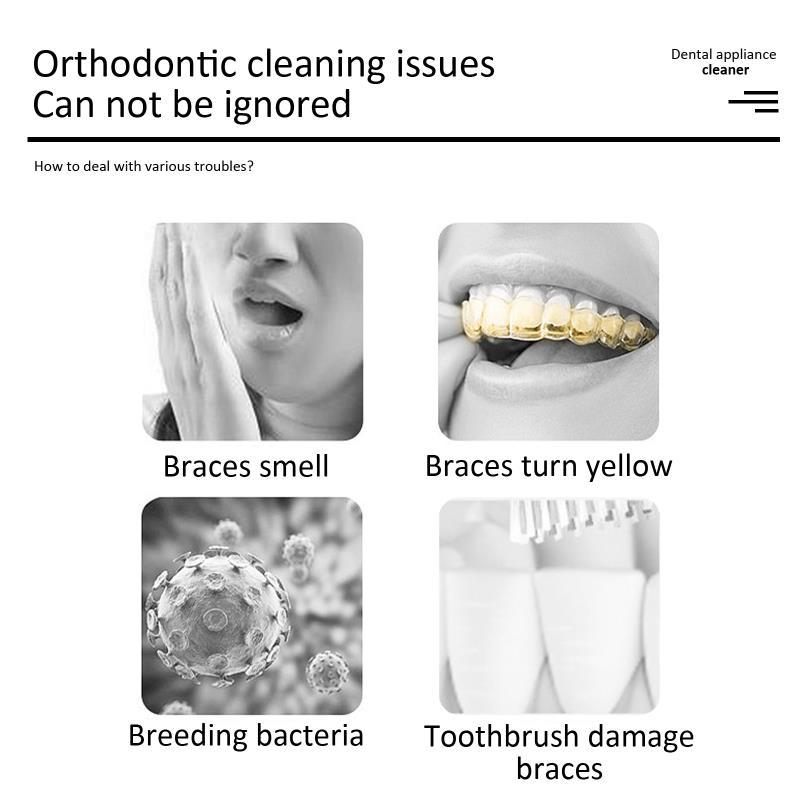 Kieferorthopädischer Schaum, Fleckenentfernung, Reinigungspflege, Zahnhülsen-Tiefenreiniger 2024_voghion.com