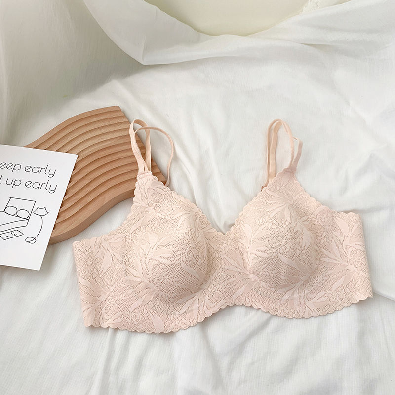 The Story of the Flower Season Fat Girl Breathable Bra Thin Section Showing Small Underwear With 200 Jin Full Cover Cup No Trace Bra
