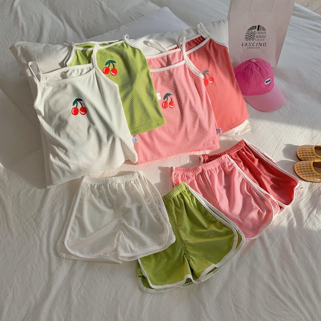 Girls Camisole Hot Pants Suits Girls Summer Clothes Summer Clothes Girls Shorts Suits