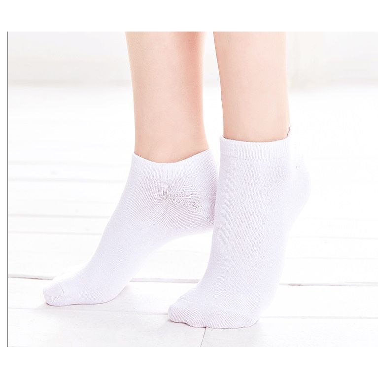 5双装儿童舞蹈袜春秋练功船袜白色跳舞袜防滑袜浅口女童袜子短袜