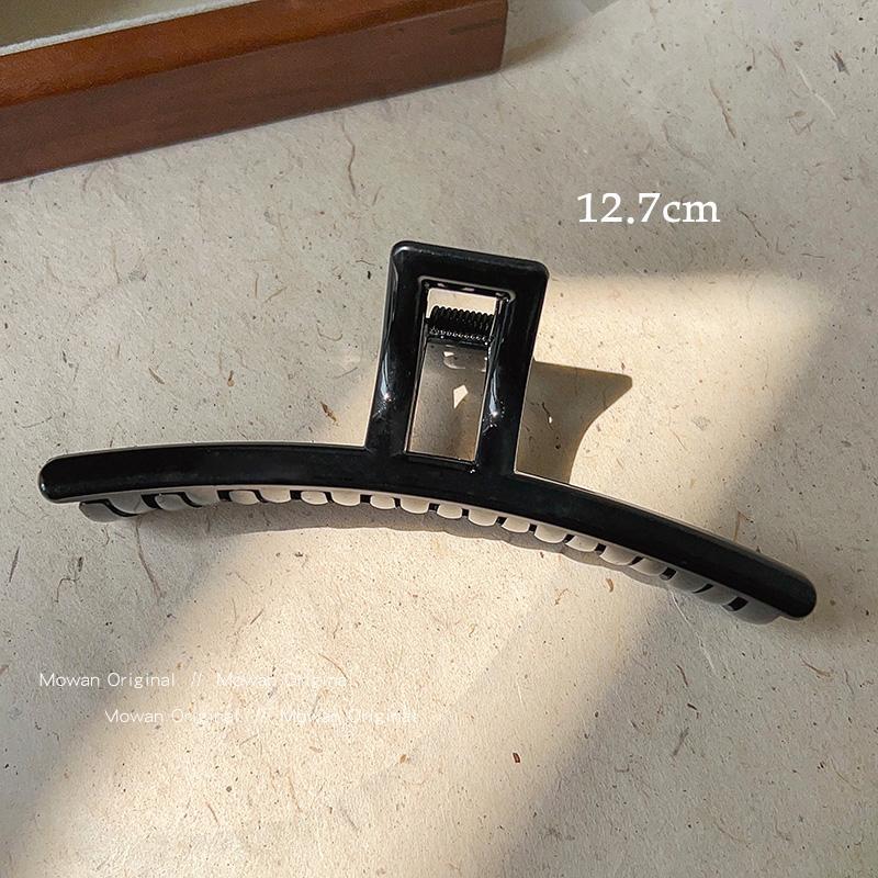 Pinza para la cabeza minimalista francesa de lujo ligero, delgada, con forma de garra, tamaño mediano para mujer, elegante pinza de tiburón para la parte posterior de la cabeza, novedad de 2026._voghion.com