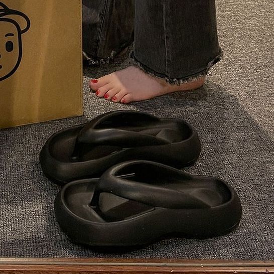 人字拖女款夏季外穿2023新款厚底防滑網紅海邊沙灘夾腳趾涼拖鞋女