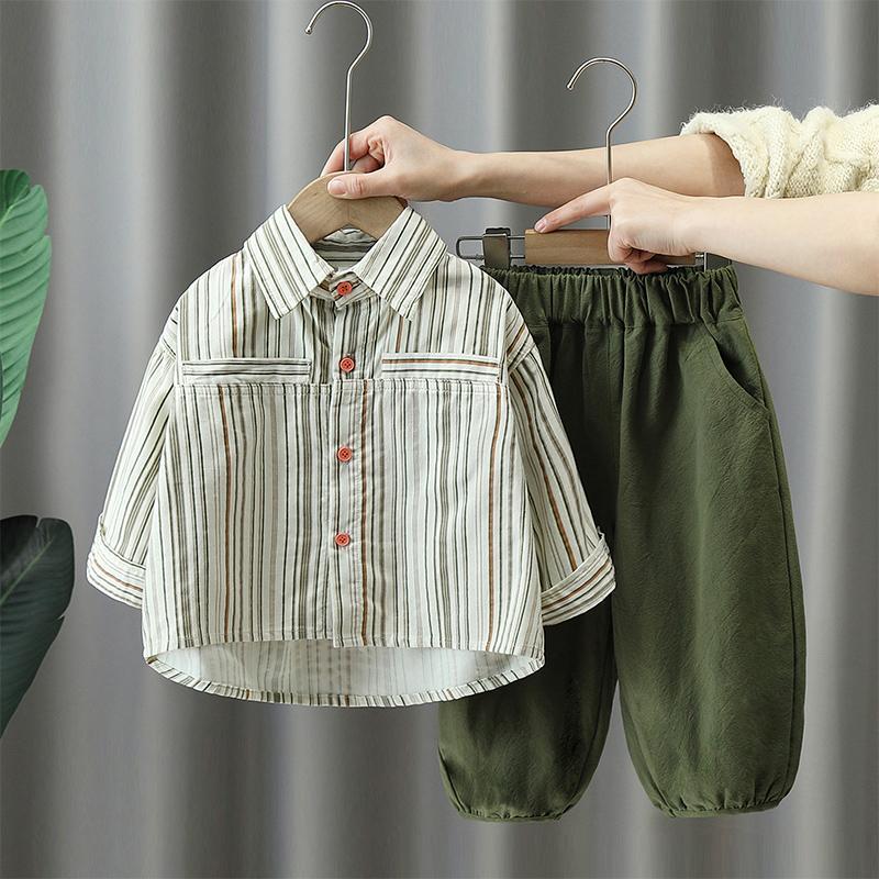 兒童裝男童套裝春裝2023新款男孩衣服兩件套洋氣春秋款網紅時髦潮