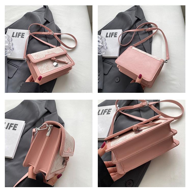 High-End Fashion Versatile For Women 2023 New Trendy Summer Textured Single Shoulder Small Square Niche Crossbody Bag_voghion.com