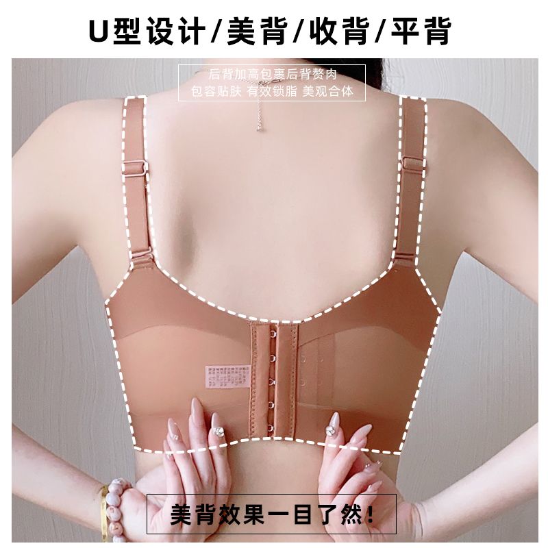 Fairy Orchid Butterfly Summer Thin Section Beautiful Back Underwear Female Small Chest Gathered Breasts Anti-Sagging Bra Lace Bra Set