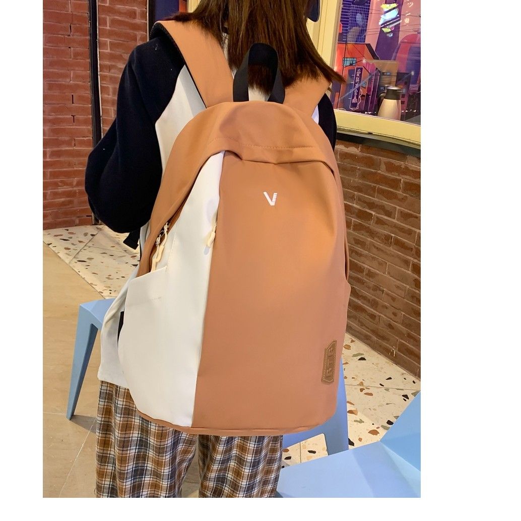 雙肩包初高中學生書包電腦包包學生背包旅行包復古工裝休閒大容量