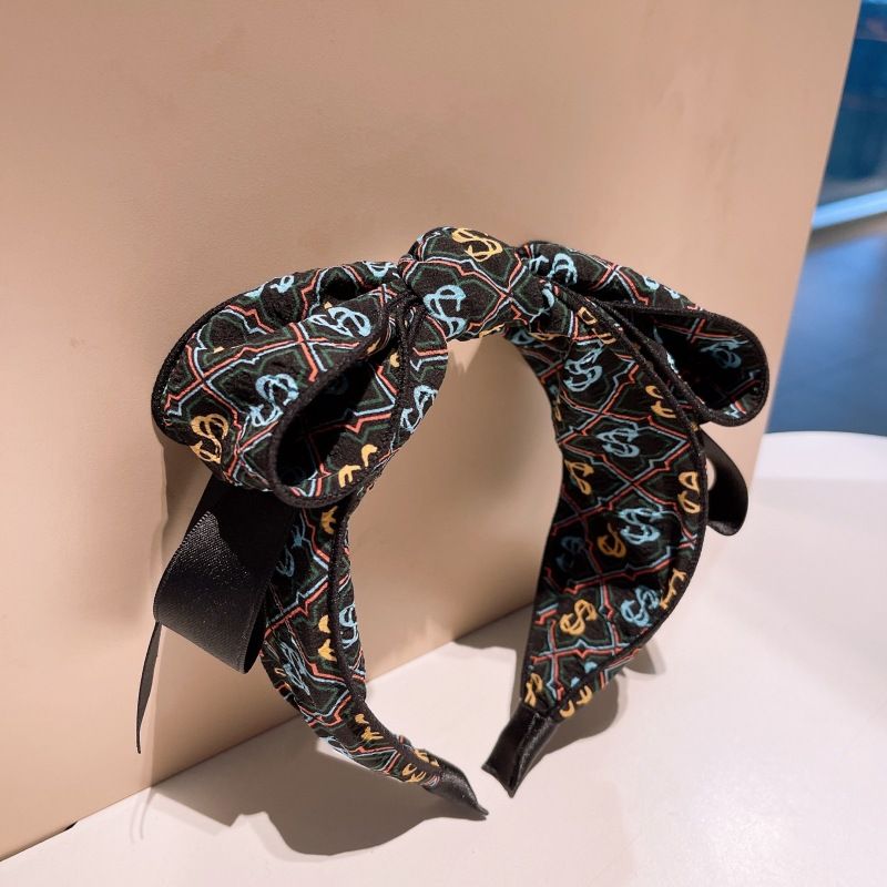 Early Spring Original Accessories~Recommended Abstract Print Bow Double Layer Large Edition Hair Card Versatile for_voghion.com