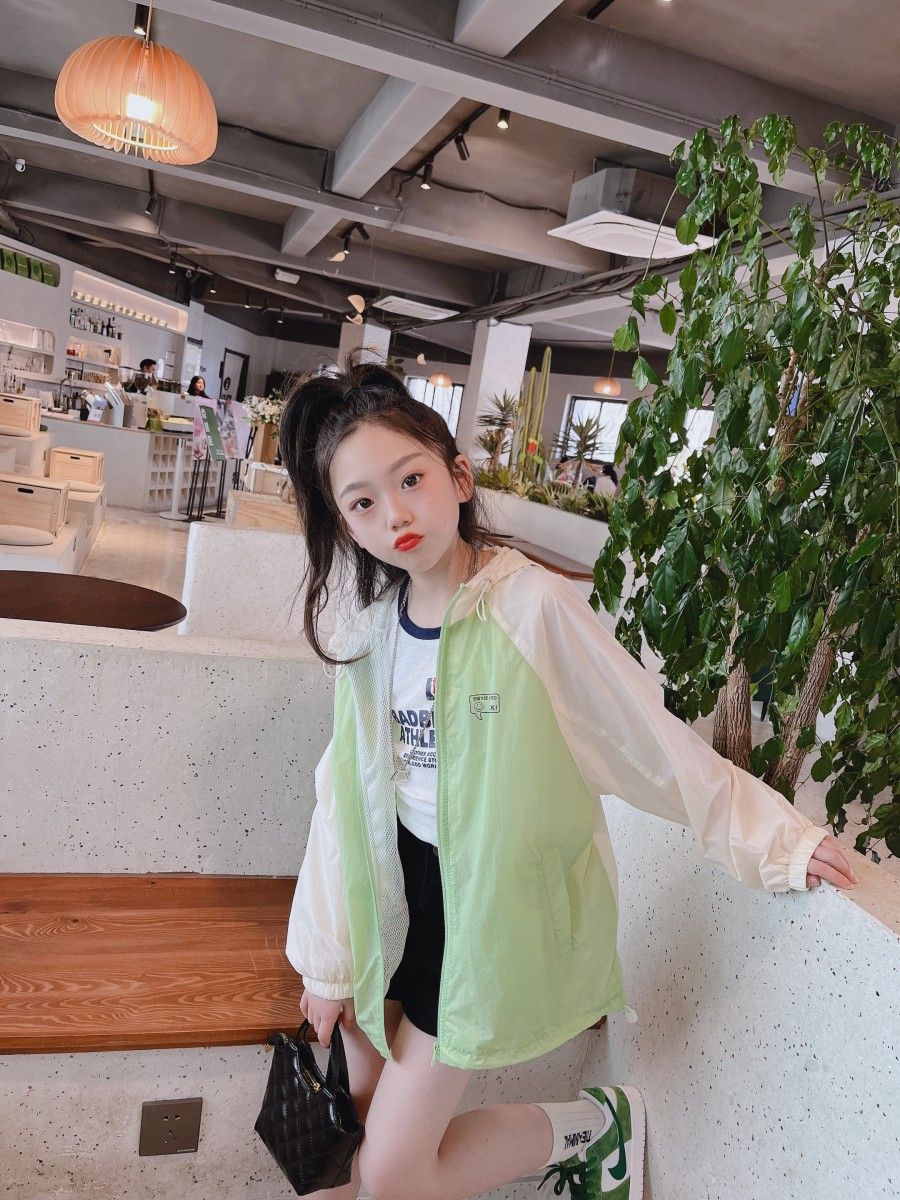 女童防晒衣新款韩版大童儿童洋气透气防晒服外套夏装童装户外