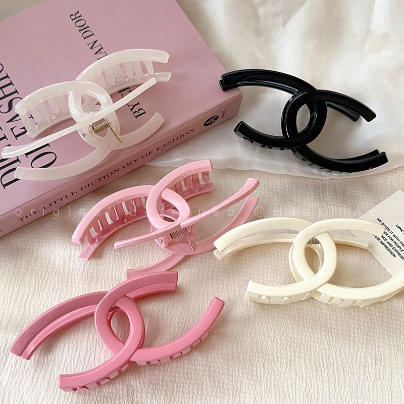 Jelly Girl~Five Color Double C Large Clip for Women Korean Temperament Hair Shark Clip for the Back of the Head with Multiple Hair Clips