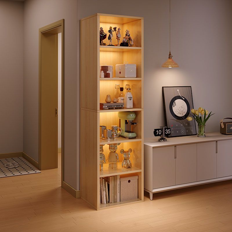 电视柜旁书架置物架落地家用简易过道客厅收纳多层储物墙角书柜子