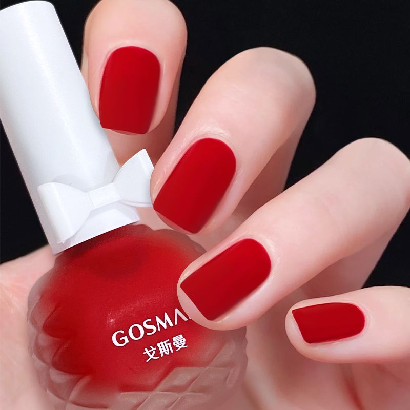 Frosted multi-color nail polish, baking-free, quick-drying, durable, waterproof, easy to apply, novice matte matte temperament, all-match nail polish