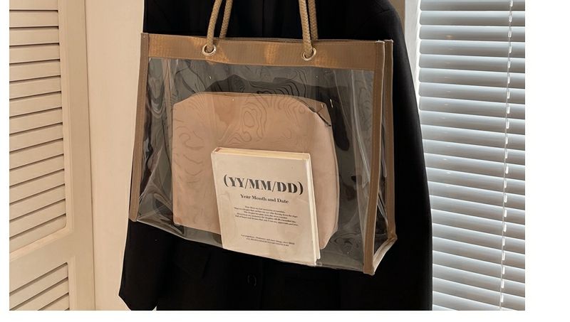 Large-Capacity Transparent Bag Women'S New Trendy PVC Mother-In-Law Jelly Bag