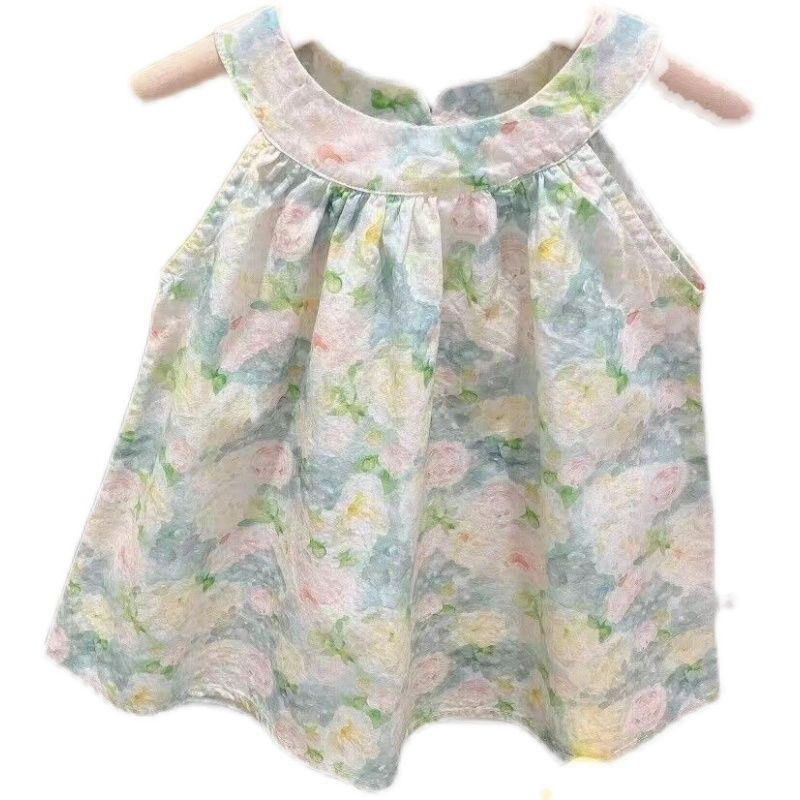 Girls Summer Princess Dress  New Children's Suspender Cute Sweet Dress Baby Princess Style Halter Dress