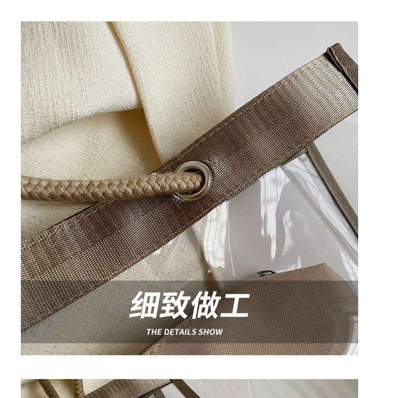 Large-Capacity Transparent Bag Women'S New Trendy PVC Mother-In-Law Jelly Bag