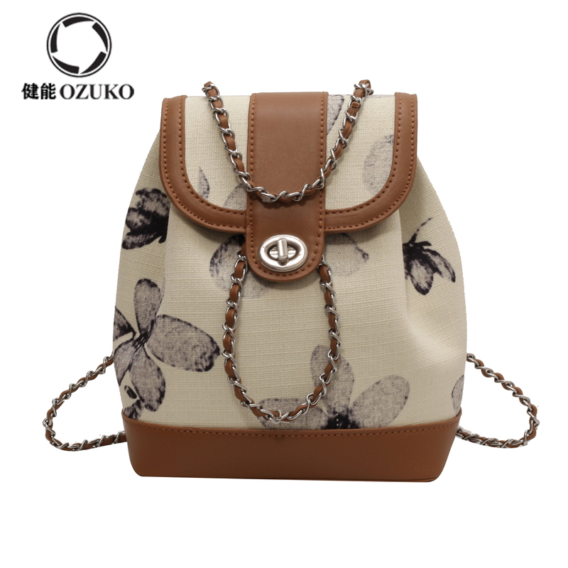  new ins wind Korean niche small fragrance chain backpack students commuting all-match backpack