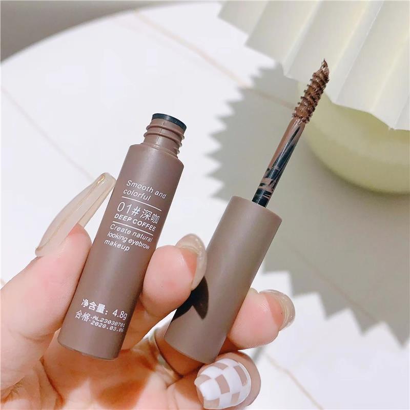 NOVO自然立體染眉膏持久不掉色不暈染防水防汗根根分明學生淺棕色