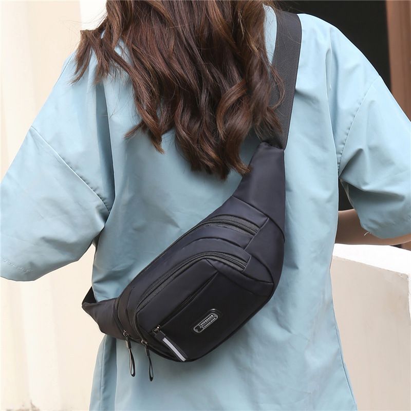 Fanny bag multi-functional business cashier wallet outdoor large capacity men's thickened wear-resistant canvas women's sports bag cross chest bag