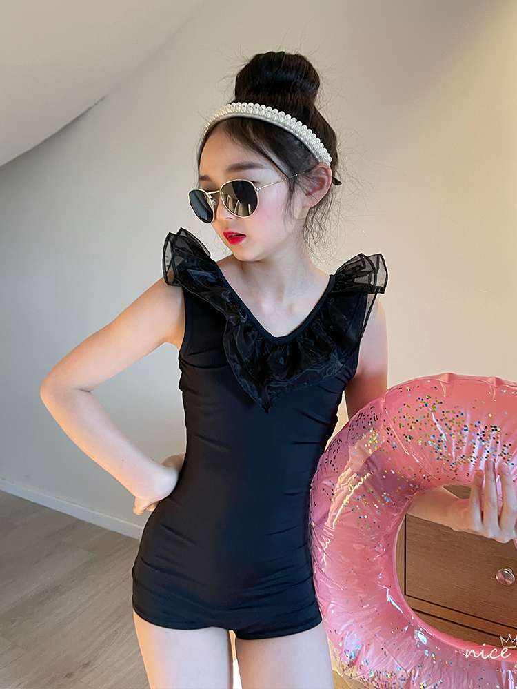 Swimwear for children and girls 2023 summer new style 6-year-old little girl professional one-piece swimsuit baby girl swimsuit summer wear