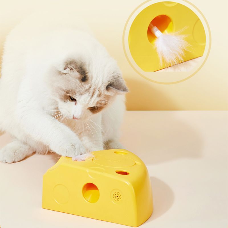 智能猫咪电动玩具自嗨解闷神器自动不倒翁逗猫棒智力会动的猫玩具